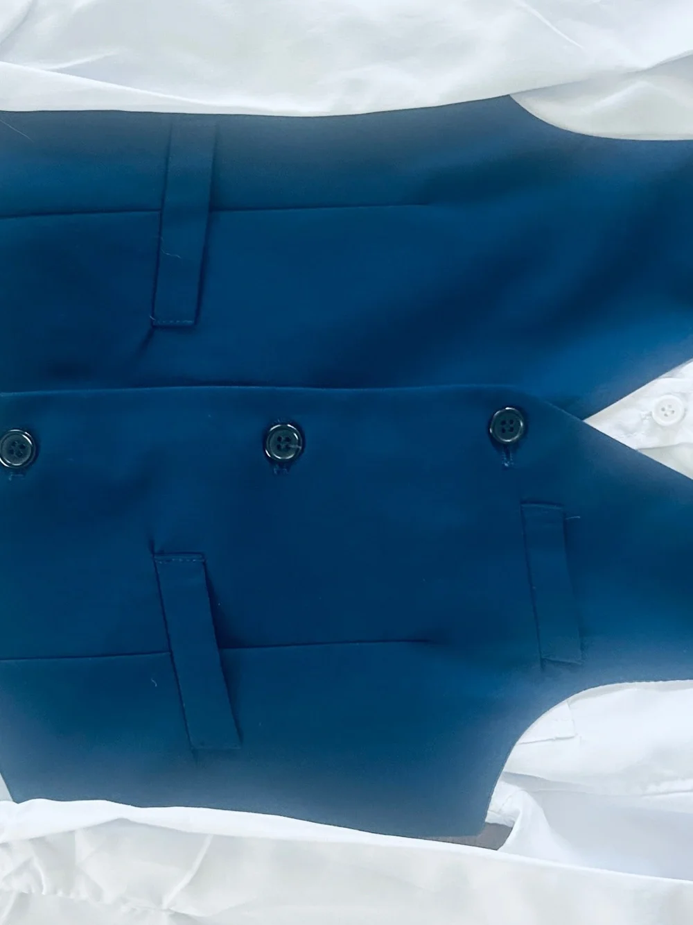 Boys Navy 4 piece Suit Jacket Vest Shirt Pants Set bow tie Classic Formal Wear 7